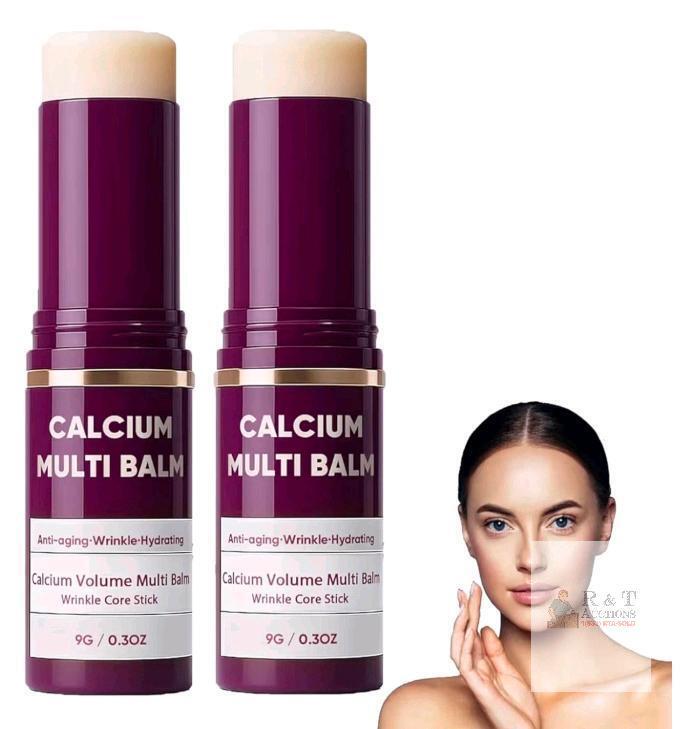 2 New Cemenrete Calcium Multi Balm, Calcium Volume Multi Balm, Collagen, Korean Collagen Moisturing Stick, Suitable for Eyes, Neck, Face