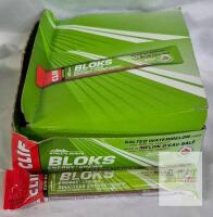 16 New CLIF BLOKS Energy Chews, Salted Watermelon flavour, Gluten Free, Organic, No Artificial Flavours, 60 g BB Jul 2026