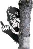 New Funny Bigfoot Giving The Finger 2D Laser-Cut Metal Art