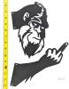 New Funny Bigfoot Giving The Finger 2D Laser-Cut Metal Art - 2