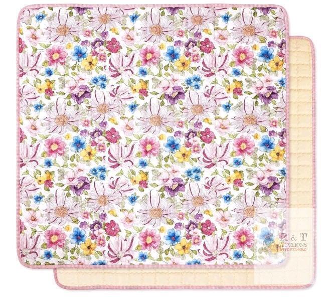 New - Baby Play Mat 50"&times;50" - Thicker Baby Crawling Mat, Non-Slip Baby Playmat for Floor, Foldable and Machine Washable Baby Floor Mat, Floral