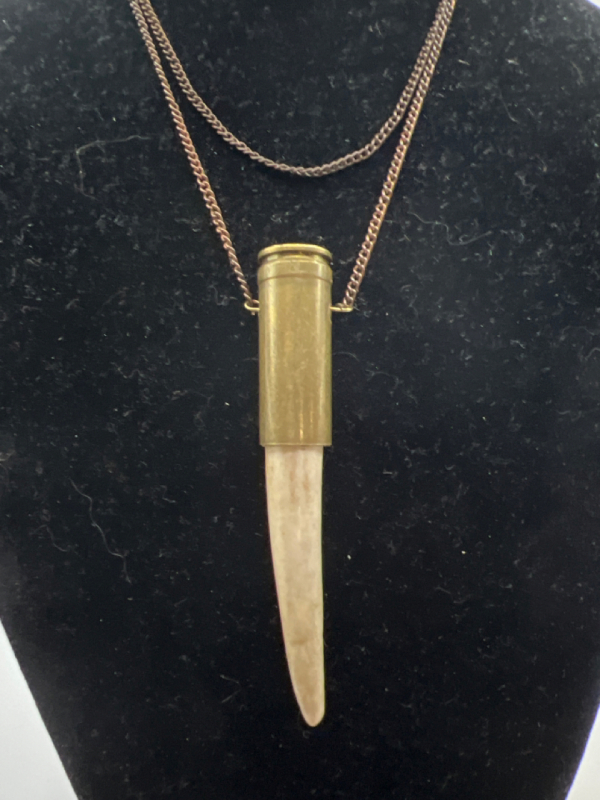 300 WIN MAG Super Pendant with Bone