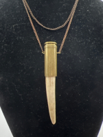 300 WIN MAG Super Pendant with Bone