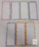 7 New Magnetic Fidge Notepads . 50 Sheets Per Pad . Full Magnet on Back