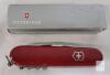New - Victorinox Camper Knife Swiss Army knife, featuring a classic red casing . - 2