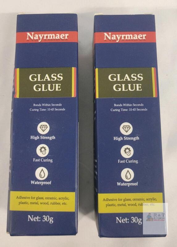 Nayrmaer Glass Glue 30g, Fast Curing High Strength Waterproof Adhesive [EXP 2026/01/13] 2-Packs