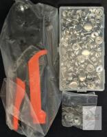 Snap Fastener Pliers Set with 100+ Metal Snap Buttons, 3/8" & 7/16" Compatibility