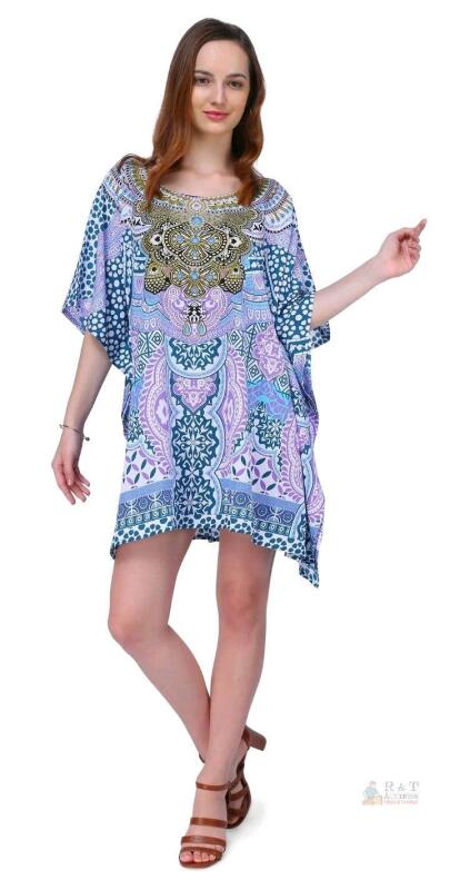 New Size 14-18 Women's MISS LAVISH LONDON Long Flowy Breezy Summer Holiday Caftan / Kaftan Dress