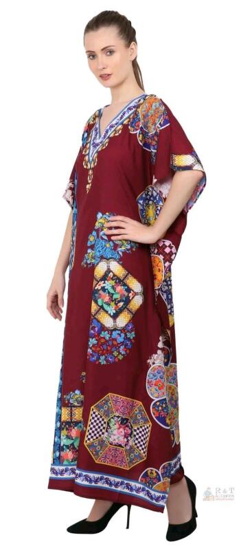 New Size 6-12 (XL) Women's MISS LAVISH LONDON Breezy Lightweight Summer Holiday Caftan / Kaftan Beach Coverup