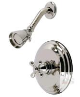 New - Kingston Brass KB3636 Restoration Shower Faucet, Polished Nickel