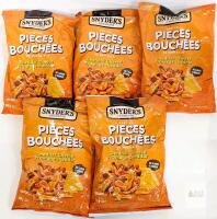 [exp 04/11/2016] 5 New SNYDER'S OF HANOVER Pretzel Pieces, Cheddar Cheese Flavor, Sourdough Hard Pretzel Pieces, 240g ea