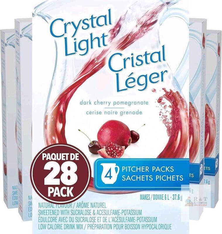 [bb 06/2026] New Case of 28 Crystal Light Pitcher Packs, Cherry Pomegranate 37.6 Per Pack