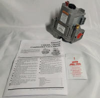 Honeywell VR8200 Continuous Pilot Dual Valve Combination Gas Controls - New