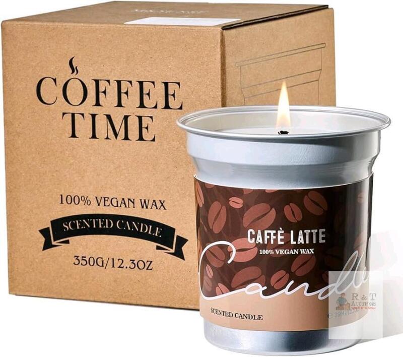 New CAFE LATTE M&SENSE Vegan Soy Wax Candle, 350g