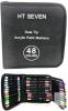 New HT Seven 48 Color Dual Tip Acrylic Paint Markers Set - 2