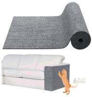 New Rounica 78.7"x15.8" Cat Scratching Mat - Trimmable Self Adhesive DIY Climbing Cat Scratcher Pad Replacement for Cat Tree Shelves and Post Cat Scratch Furniture (Light Grey)<br/>
