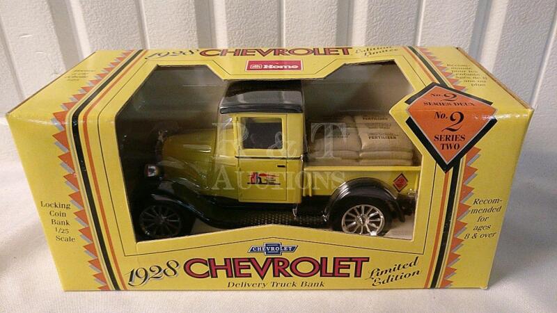 New Diecast 1928 Chevy Delivery Truck Coin Bank - 1:25 Scale