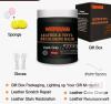 WERBME Leather Recoloring Balm & Color Restorer - 10 OZ Multipurpose Dye & Paint for Faded Leather Couches, Car Seats,