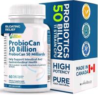 [exp 02/2028] New Allbe Probiotics for Men & Womens - 50 Billion CFU with 11 Strains, Lactobacillus, Acidophilus and L. Gasseri - Support Gut Health, Digestion, Weight Management and Bloating Relief - 60 Vegan Capsules, 1 Per Day