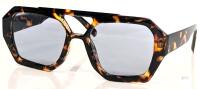 New Ljczka Trendy Hexagonal Aviator Sunglasses for Women, Gray Lenses Thick Square Frame Double Bridge Sun Glasses