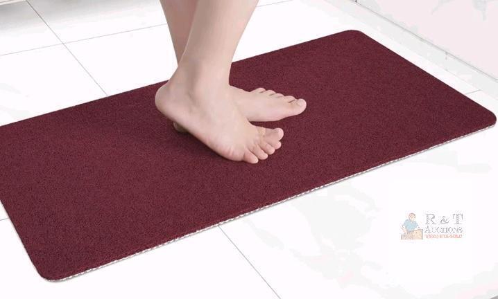 New - Hargiis Non-Slip Bathtub Mat, Anti Slip Shower Mat, Fast Drying Bathtub Mats, Foot Scrubber Mat, Anti Slip Mat for Tub, Floor, Bathroom, Kitchen, Home, Hotel (Wine Red 36"&times;24")