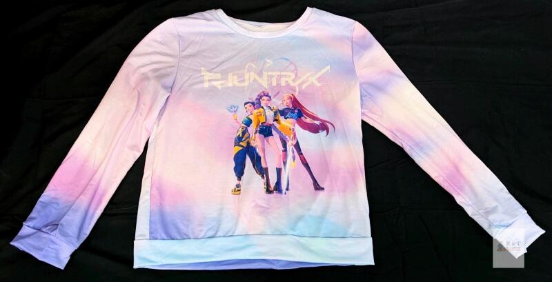 New Size 160 (10-11yrs) Girls K-Pop Demon Hunters Huntrix Long Sleeve Top / Lightweight Sweatshirt