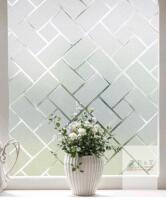 *3*-new Rolls Coavas Window Privacy Film for Frosted Windows . 35"&times;78"