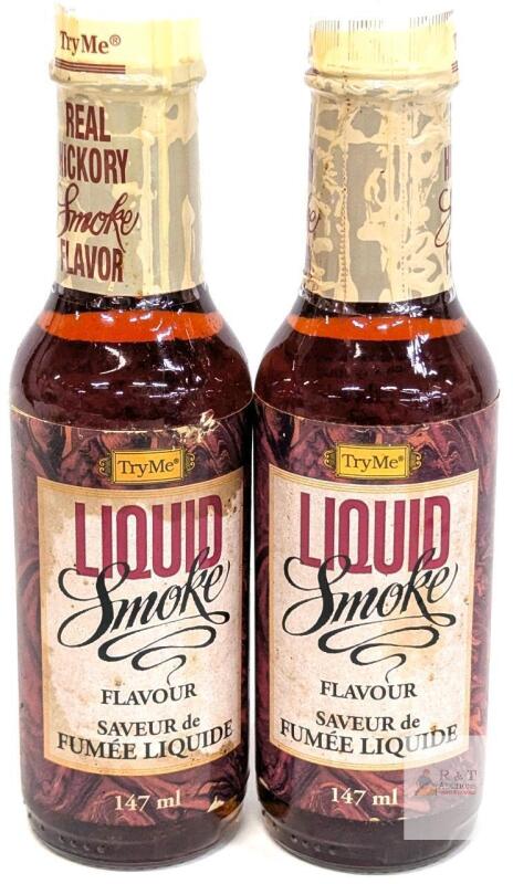 2 New Try Me LIQUID SMOKE FLAVOUR, 147ml ea [bb 02/2028] Some Slight Leakage During Transit