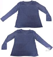 2 New Size XL Women's V-Neck Super Soft Lightweight Spandex Blend Long Sleeve Tops