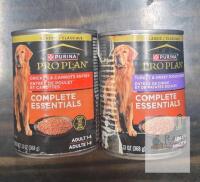 bb 2027 Purina Pro Plan Complete Essentials Adult Canned Dog Food &ndash; Chicken & Carrots and Turkey & Sweet Potato Entr&eacute;es, 13 oz Cans