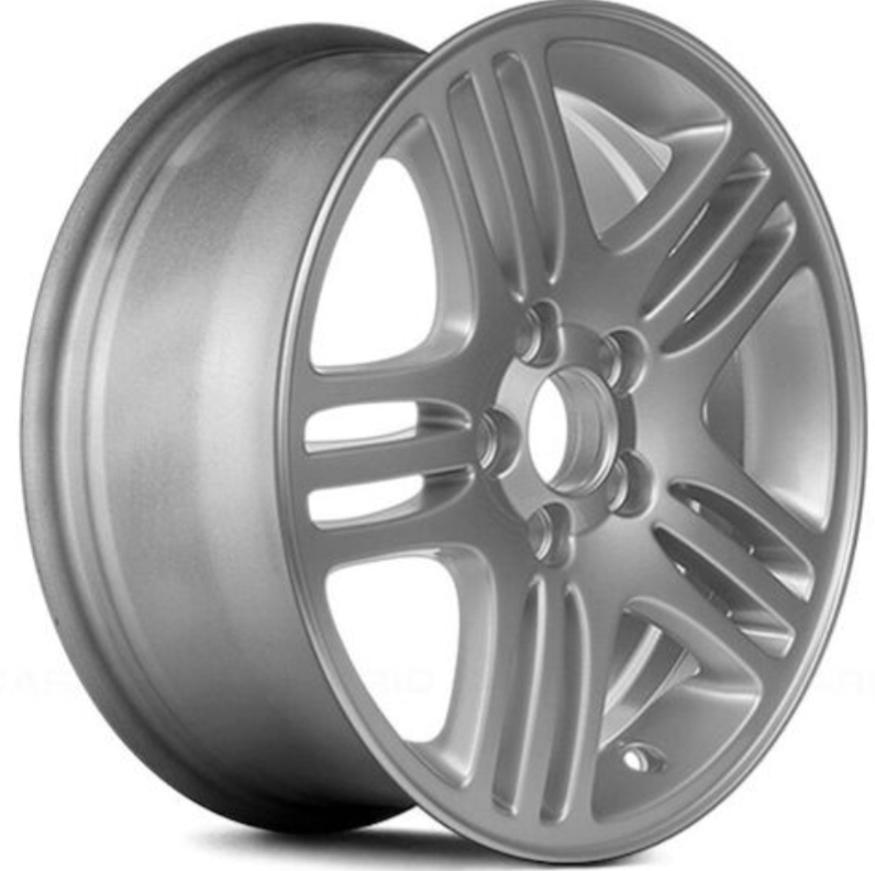 New Triple 5-Spoke Silver 16x7 Alloy Factory Wheel.