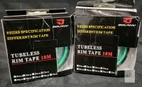 Bolany Tubeless Rim Tape 27mm x 10m Green, 2 Rolls, For Tubeless Bicycle Wheel Rims