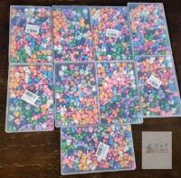 9 NEW 100-Piece Christmas Mini Resin Ducks, Multi-Colored, 0.63" Size