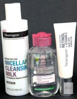 Neutrogena Micellar Cleansing Milk 6.7 fl oz, Garnier Micellar Water 3.4 fl oz, Neutrogena Retinol Dark Spot Corrector Note: Online returns. Volumes may be lower than listed