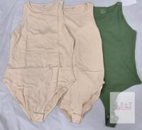 3 NEW REORIA Women's Tank Bodysuit, Size S, M, L