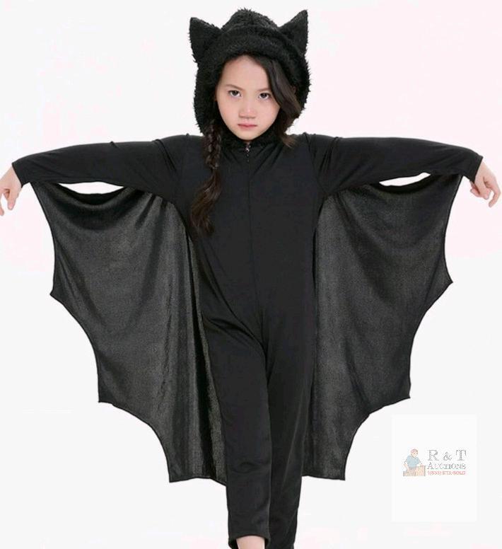 New - Unisex Bat Kids Animal Fancy Dress Costume Uniforms . Size kids medium - height 115 - 130cm