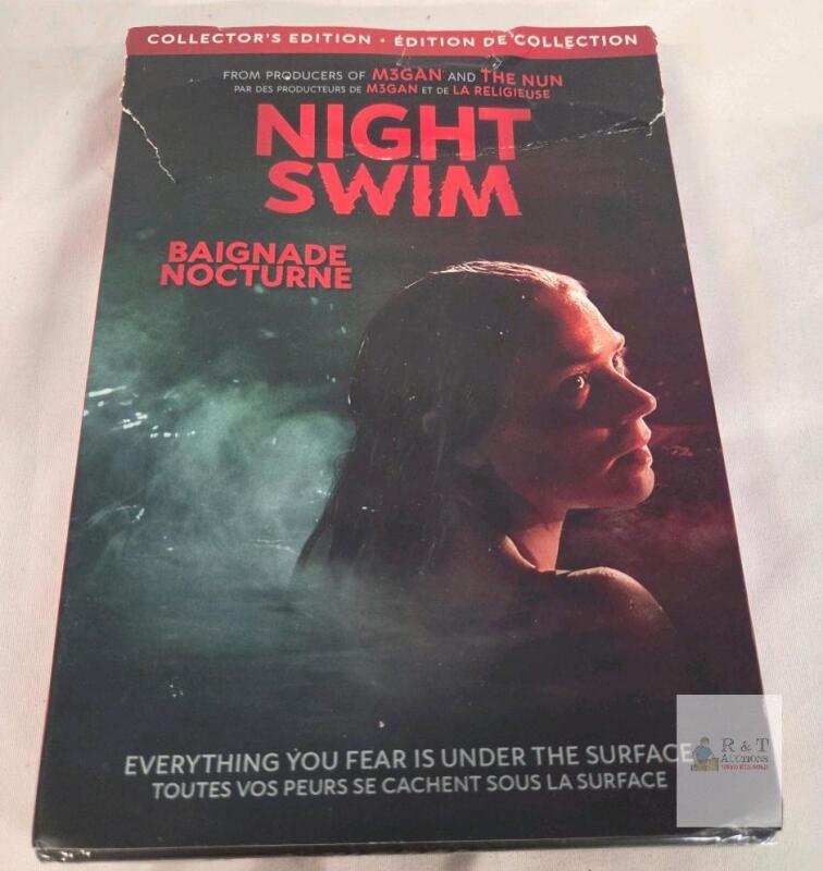 Night Swim Collector&rsquo;s Edition DVD, 2024, Region 1, 98 Min, PG-13, Blumhouse, Bonus Features