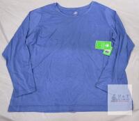 NEW Healing Hands Melissa Top 5047, Women's 3X Ceil Blue Long Sleeve Underscrub