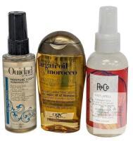 Hair Styling/Treatment Products: Ouidad Oil, OGX Argan Oil, R+Co Blow Out Balm Note: Online returns. Volumes may be lower than listed