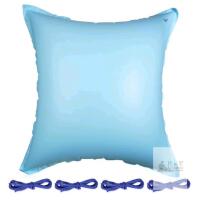 New - TOYMIS Winterizing Pool Pillow, 4x4Ft Inflatable Swimming Pool Closing Air Pillow Cushion with 4pcs Ropes Ice Equalizer Pool Pillows for Above Ground Pools Winter Pool Covers