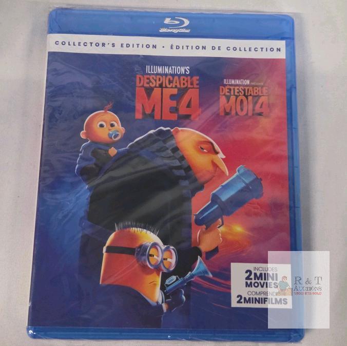 Despicable Me 4 Blu-ray Collector&rsquo;s Edition, 2 Mini-Movies, English/French, Factory Sealed