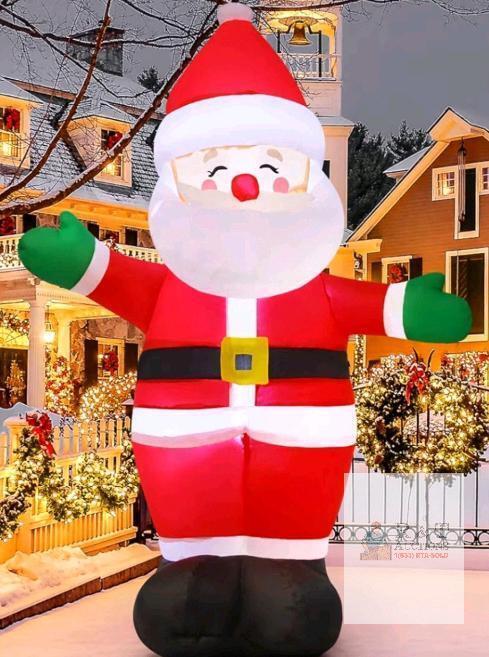 New - 6ft Santa Claus Inflatable Yard Decoration . Air Compressor NOT Included