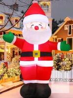 New - 6ft Santa Claus Inflatable Yard Decoration . Air Compressor NOT Included