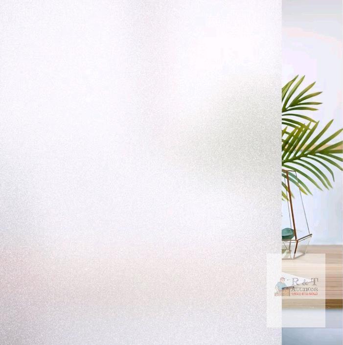 New - 3-Rolls Coavas Window Films for Privacy Frosted Static Cling Non Adhesive - 17.5"&times;78"