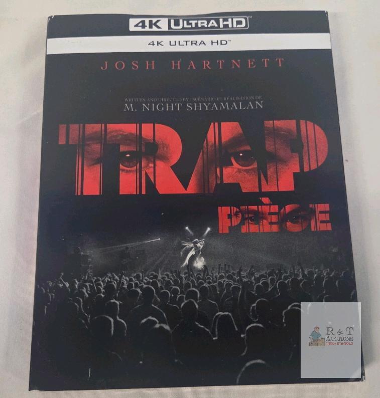 4K Ultra HD Blu-ray Trap (Pi&egrave;ge), Josh Hartnett, M. Night Shyamalan, Warner Bros., 2024, Slipcover NEW