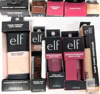 e.l.f. Face Primer, Lip Oil, Multi-Sticks, 16HR Concealer, Universal Sheer, Hot As Fudge, Luminous Berry Note: Online returns. Volumes may be lower than listed