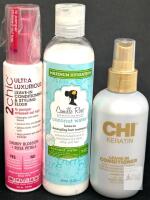 Giovanni, Camille Rose, CHI Leave-In Conditioner Lot &ndash; 4oz, 8oz, 6oz, Vegan, Paraben-Free, USA Note: Online returns. Volumes may be lower than listed