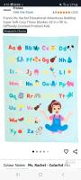 Ms. Rachel Educational Adventures Bedding Super Soft Cozy Throw Blanket, measures 62"&times;90"