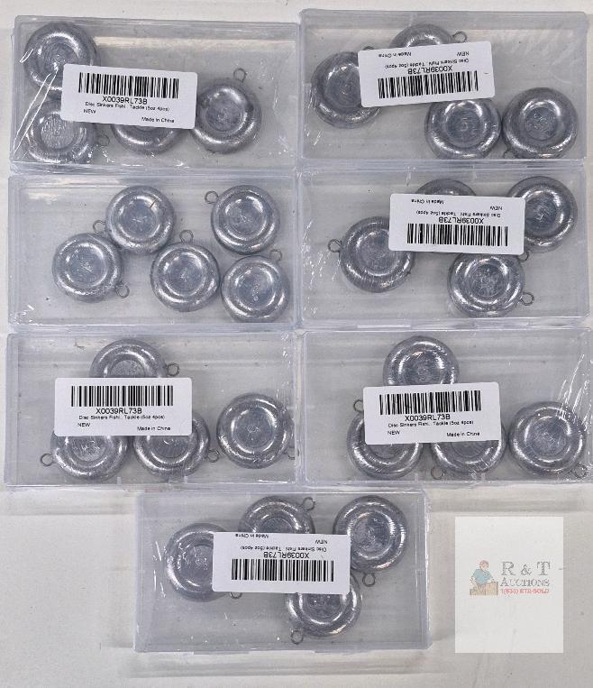 New Mix weight Disc Sinkers, Fishing Tackle,
