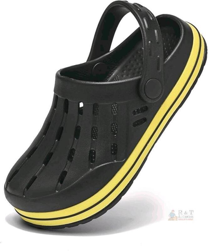New Size 1 (Big Kid) Unisex Garden Clogs With Back Straps (9" From Heel to Toe)